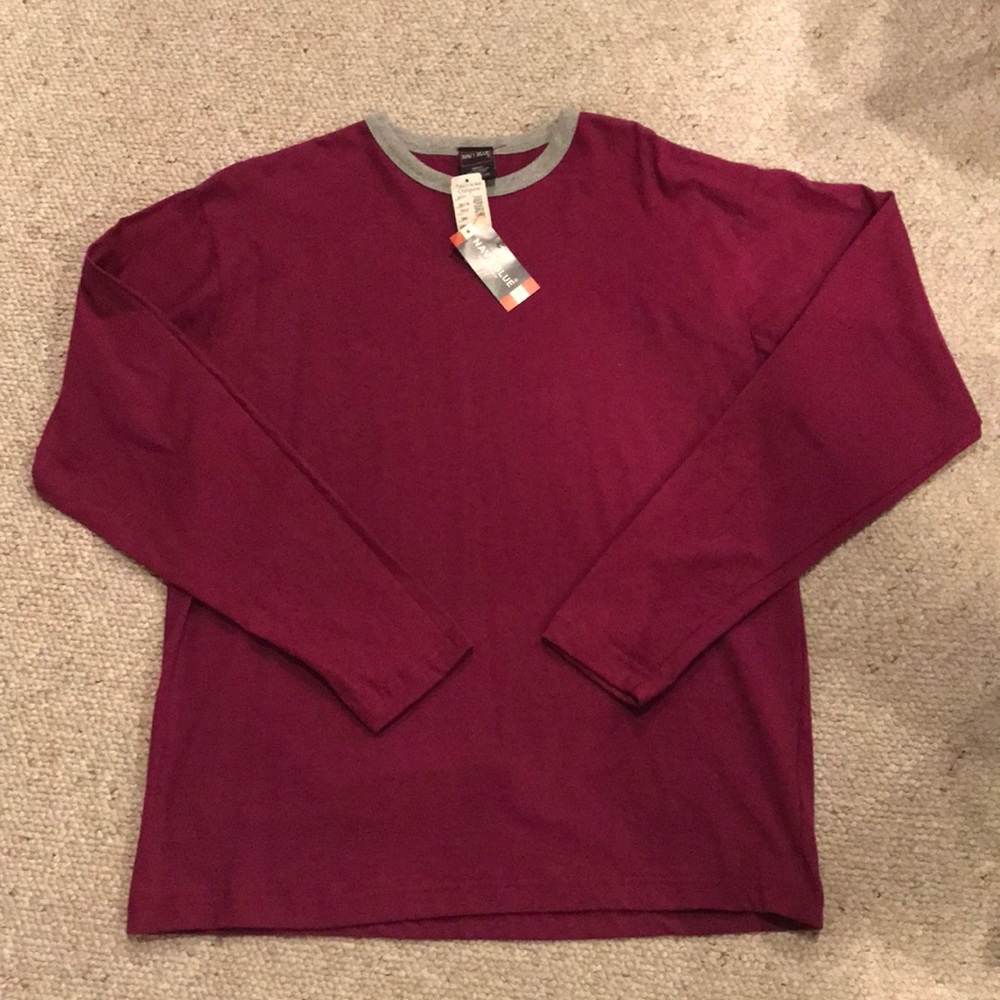 3/$25💜NWT burgundy jersey S